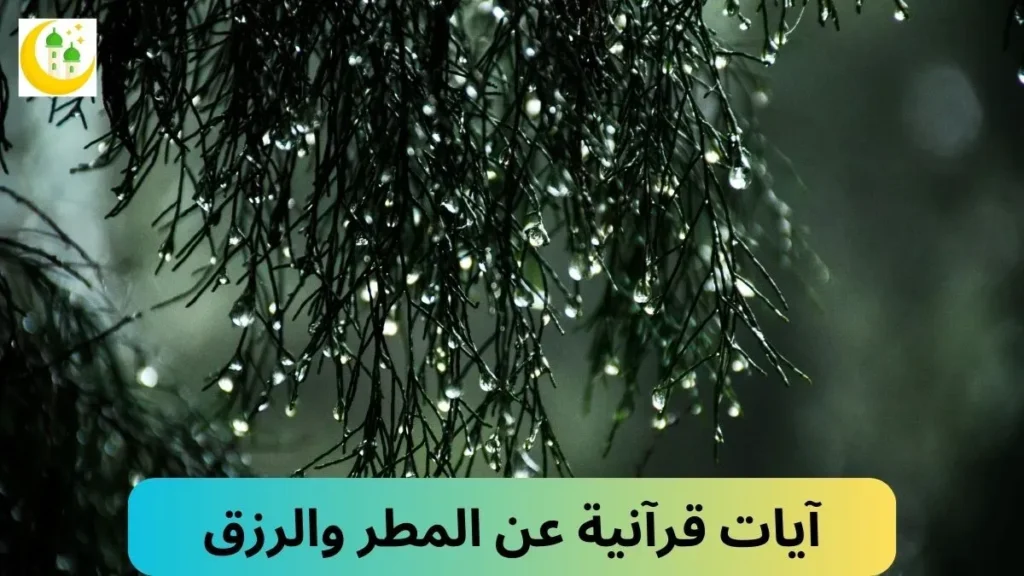 آيات قرآنية عن المطر والرزق